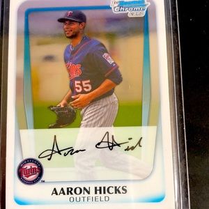Aaron Hicks 1st Bowman Card 2011 RC